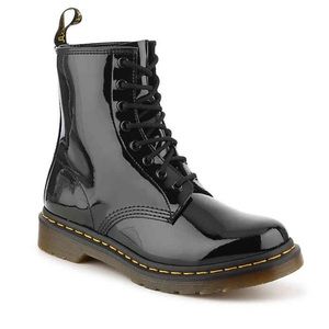 Dr. Martens Black Patent Leather Boots
